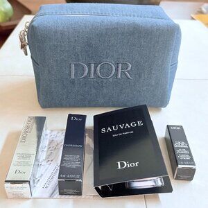 Dior Denim Cosmetic Bag gwp